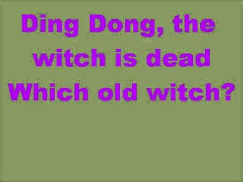 Ding dong the witch has passed away lyrics